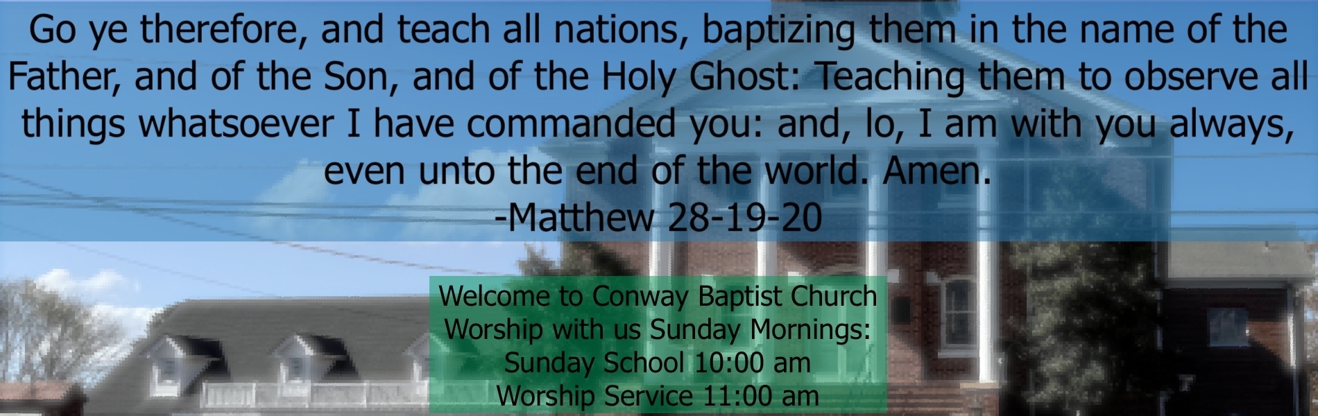  The text of The Great Commission 